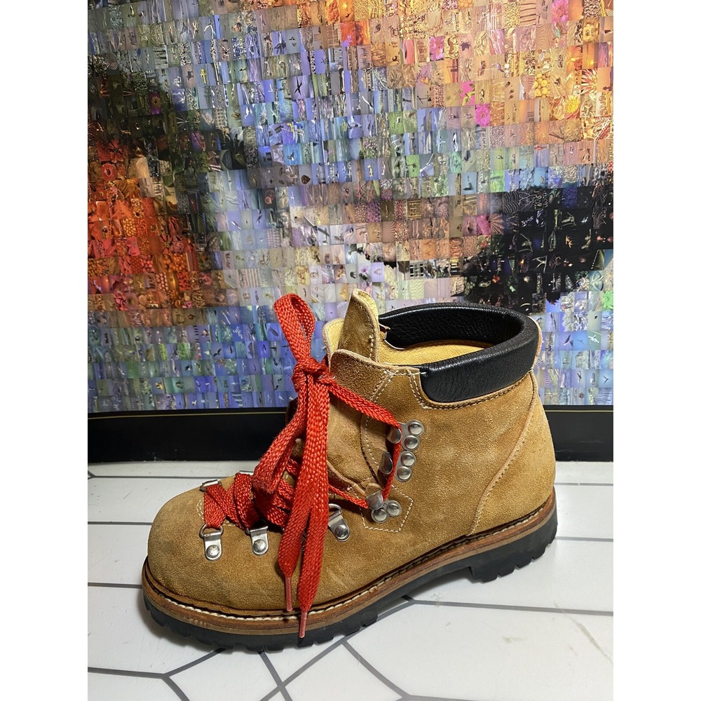 Kinney shoes 88250 mens size 7 brown suede leather logger work boots